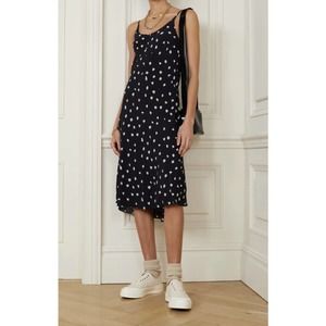 Rag & Bone Eva Midi Slip Dress Floral Jacquard Grunge 90’s Retro Print Size 4 S3